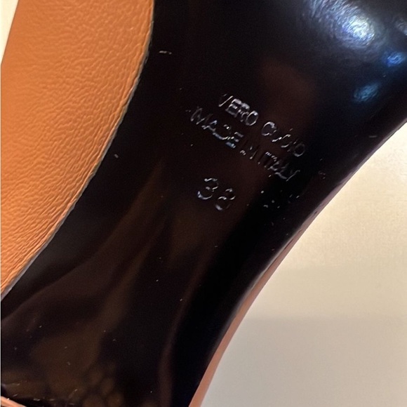 GIOVANNA GRAZZINI MADE IN ITALY LEATHER Black and Brown Heeled Boots Snakeskin - Picture 4 of 6